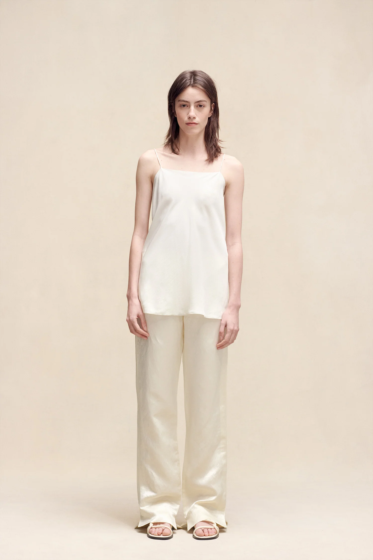 Luna Camisole Top Ivory - Image 2
