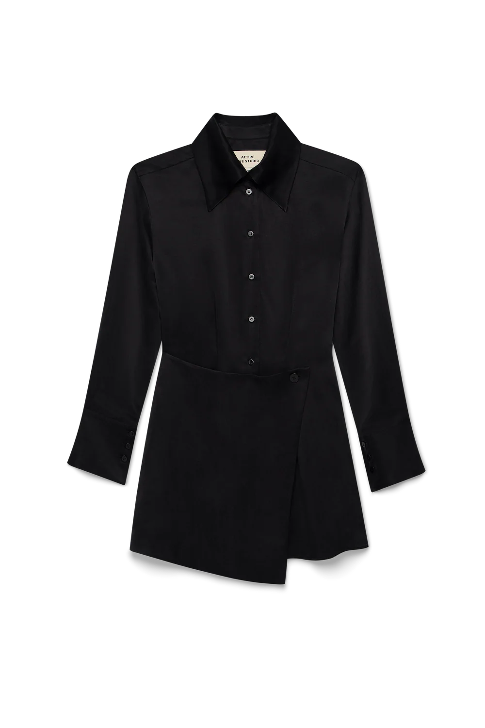 Ruby Shirt Dress Black - Image 5