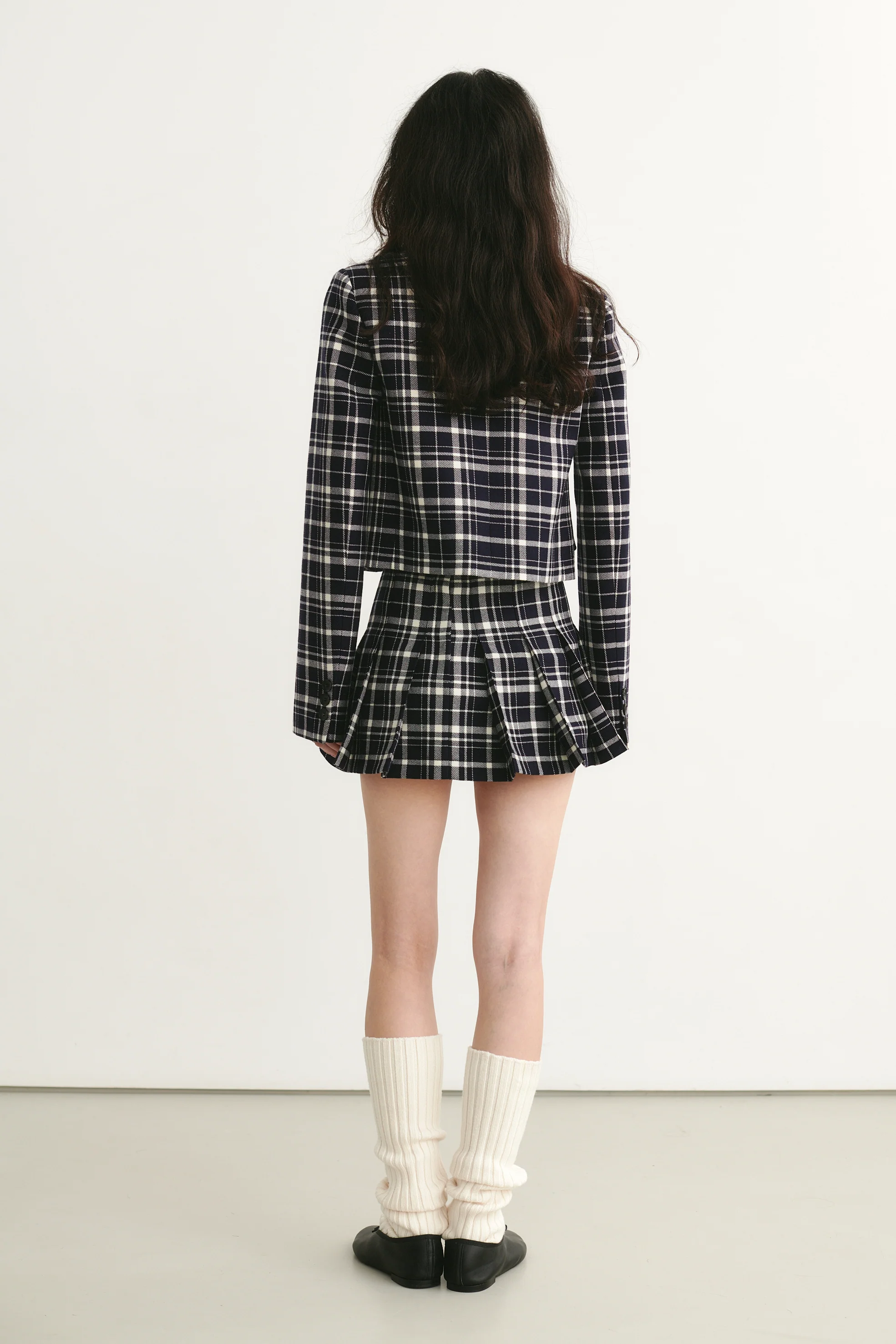 Ivana Pleated Mini Skirt Checked - Image 3