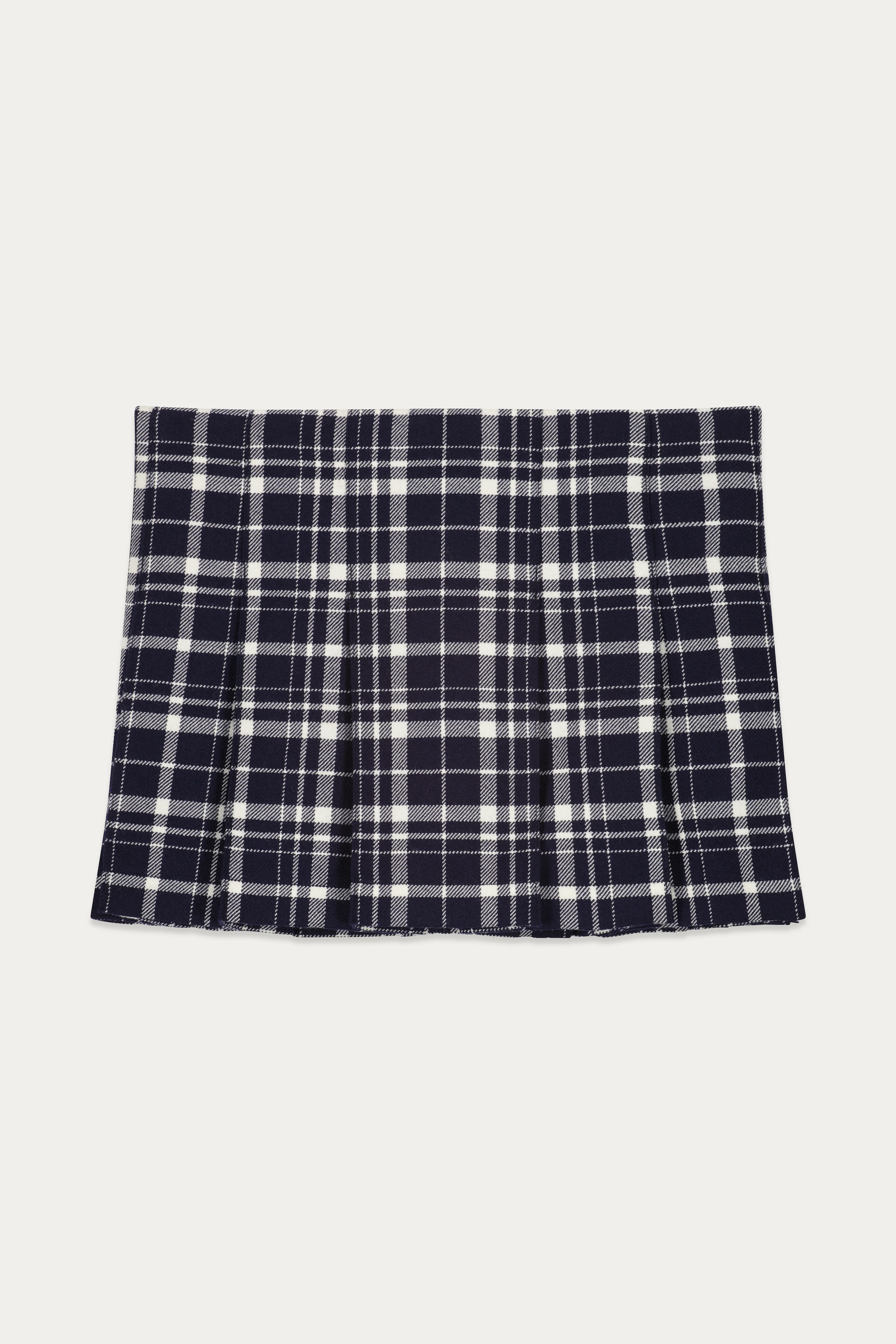 Ivana Pleated Mini Skirt Checked - Image 5