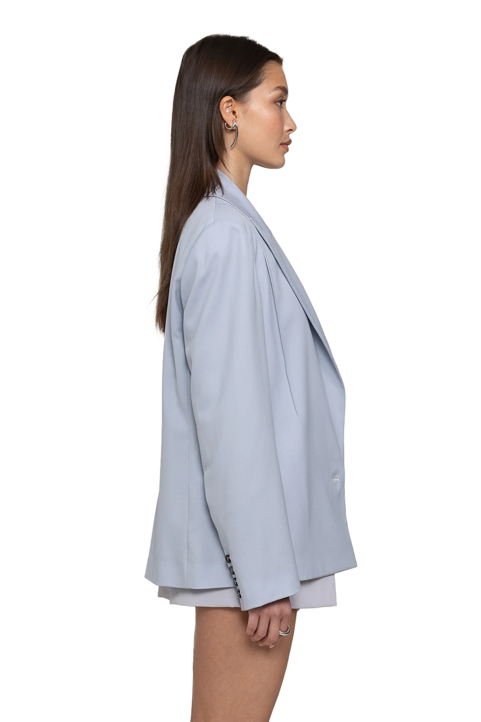 Organic Lightweight Blazer Light Blue - Image 3