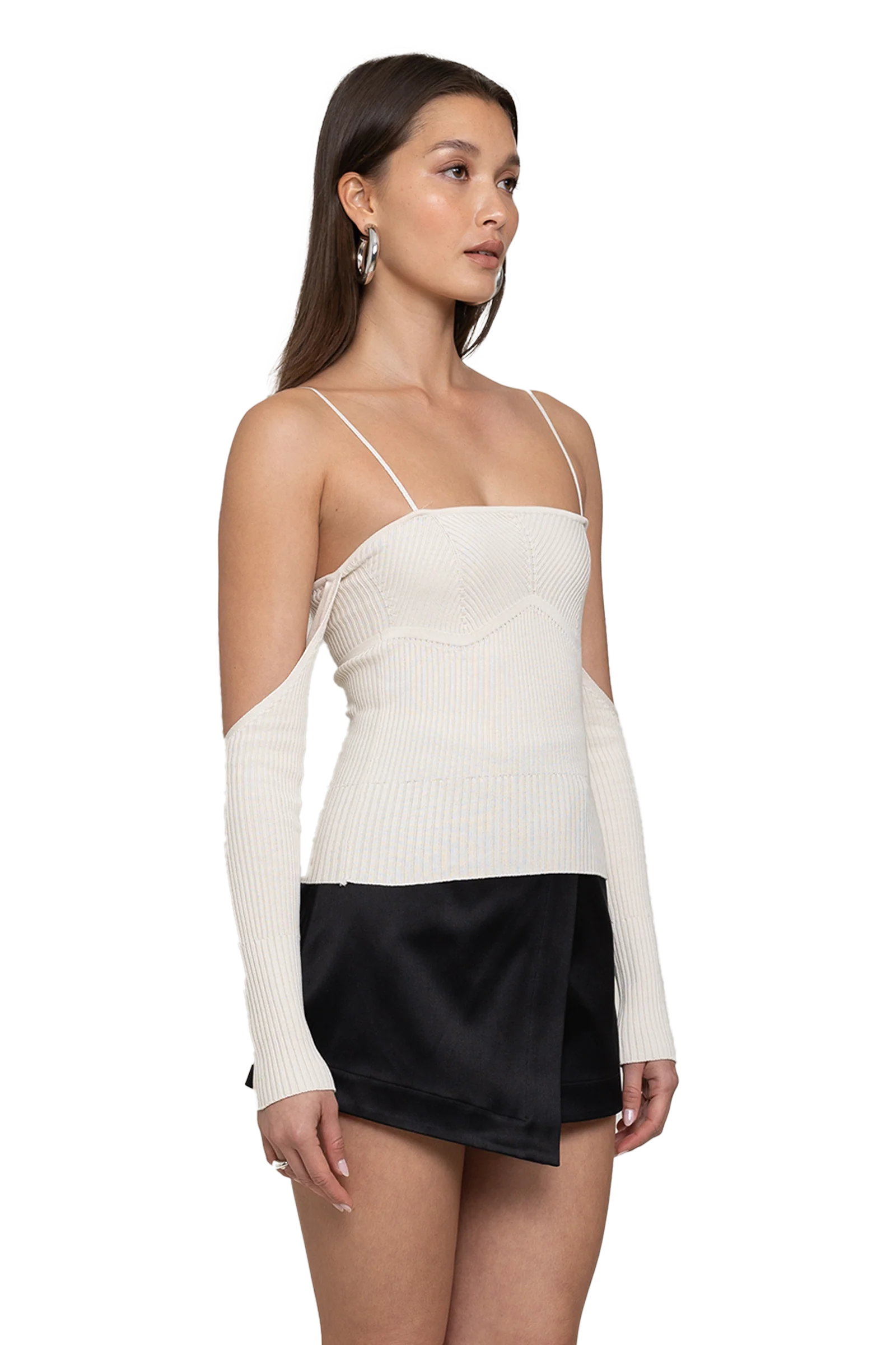 Versatile Knit Top Off-White - Image 2